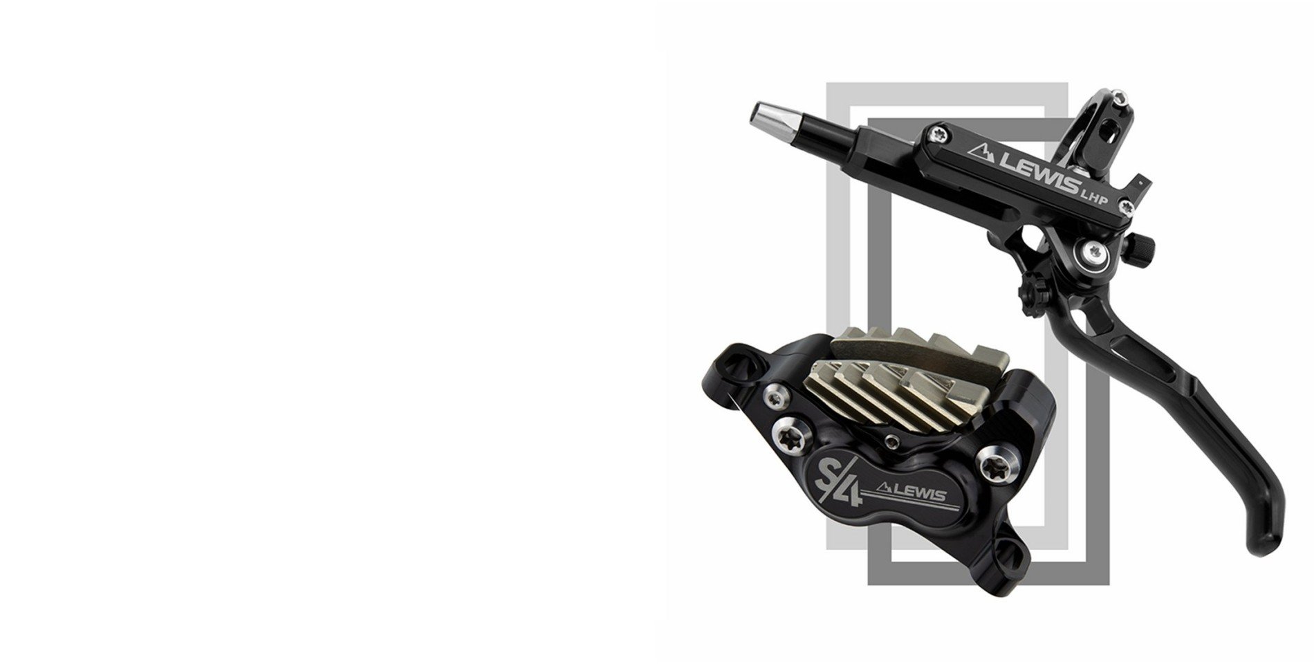 14mm+17mm Pistons Caliper with Cooling Fins for Downhill & Enduro