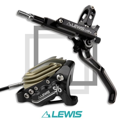 Lewis LHP+ S6 Axial Cylinder 6 Pistons Hydraulic Disc Brake With Cooling Fins