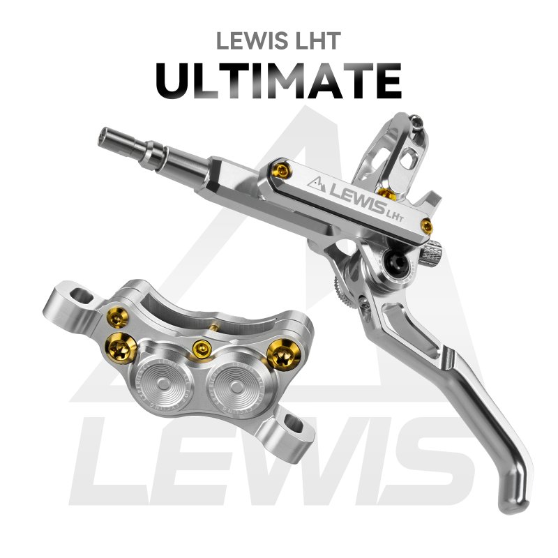 LEWIS LHT 4ピストン　チタンブレーキ　ローターおまけ付き Titanium Disc brakes|Hydraulic Disc Brakes|dis brakes|MTB disc brakes|