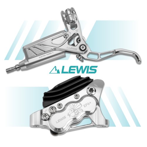 Lewis EP6-II Axial Cylinder 6 Pistons Hydraulic Disc Brake for EMTB & E-motorcycle